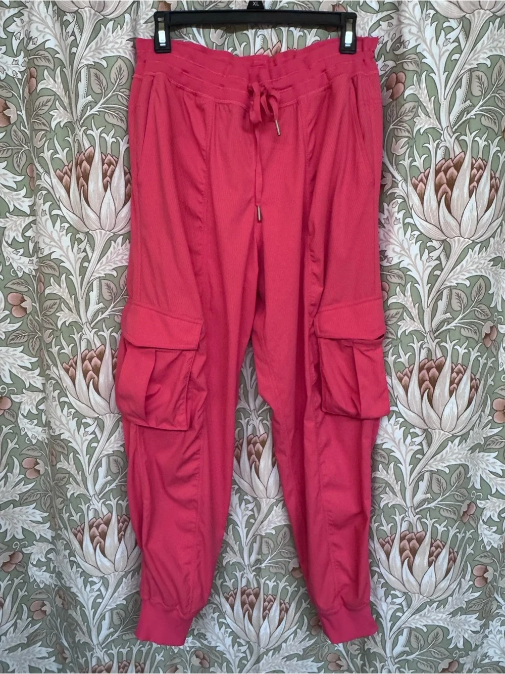 lululemon athletica Hot Pink Cargo Track Joggers